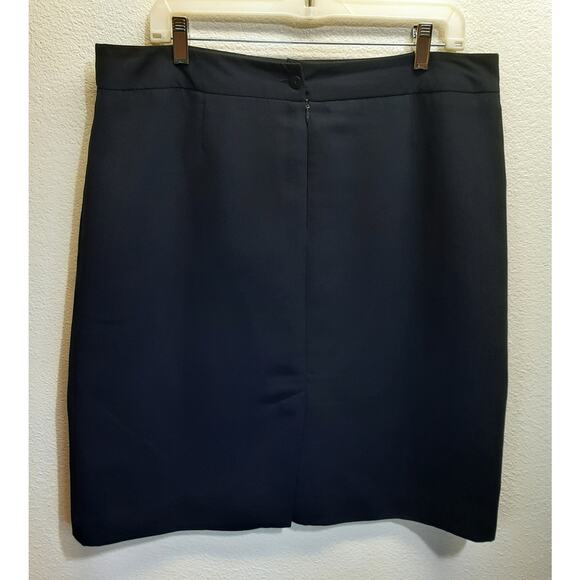 Jones Wear Essentials Navy Blue Career Lined Pencil Midi Skirt l Size: 16 - Picture 8 of 8